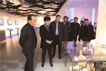 桐乡市委副书记、、、市长王申峰一行莅临红龙poker官网本部调研